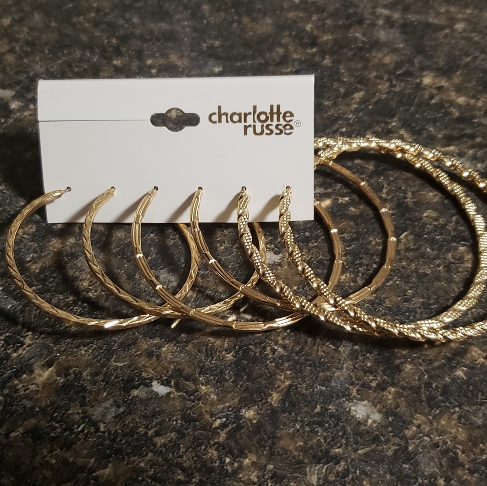 Golden Hoop Earrings